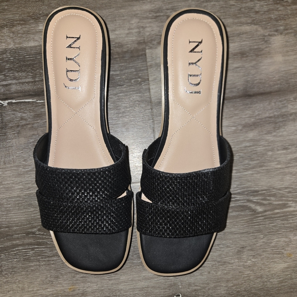 NYDJ Women's Black‎ Slide Sandals